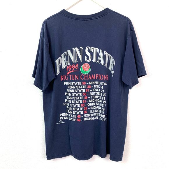 Vintage Penn State 1994 Big Ten Champions T-Shirt Chest 44" Large - Picture 6 of 7